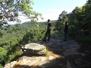 Chris and Barlow at Sam's Throne